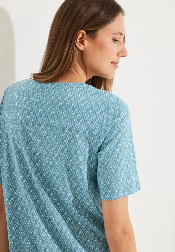 CECIL Shirt mit Rhombus Print