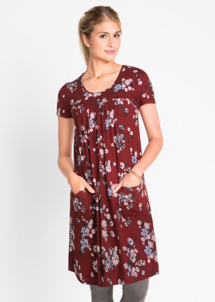 Kurzes Jerseykleid, Kurzarm
