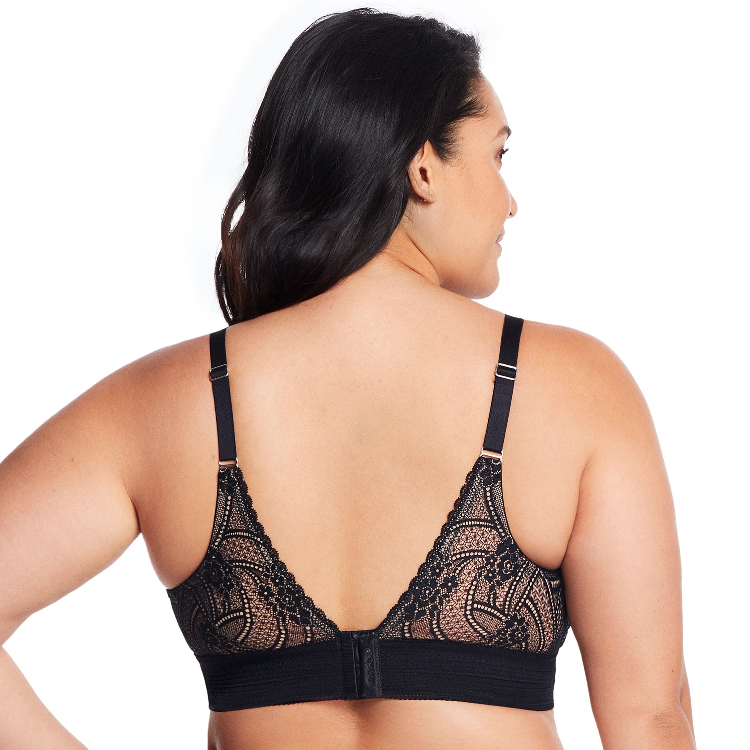 Bramour Gramercy Spitzen-Bralette de luxe - Schwarz