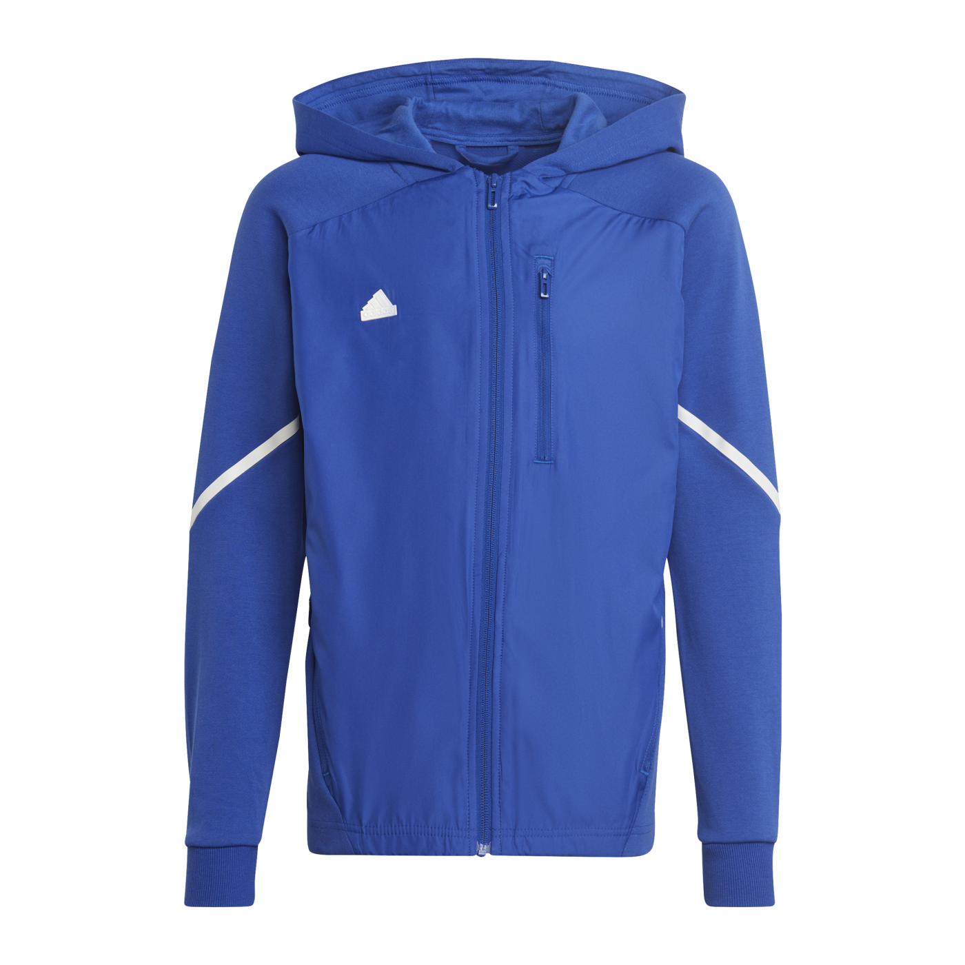 adidas D4GMDY Kapuzenjacke Kids Blau Weiss