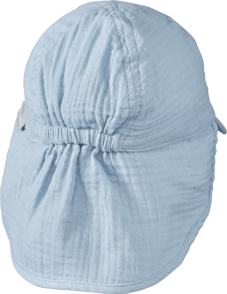 Schirmmütze aus Musselin, blau, Gr.50/51, 1 St