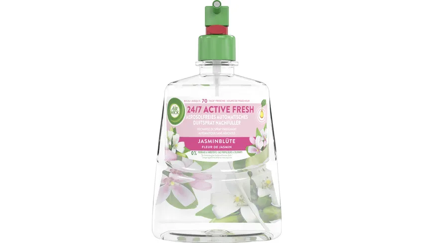 Air Wick Active Fresh Aerosolfreies Automatisches Duftspray Nachfüller Jasminblüte 228ml 228 ml