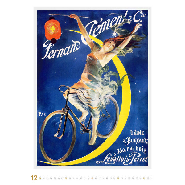 HISTORISCHE FAHRRADPLAKATE 2024 - Kalender