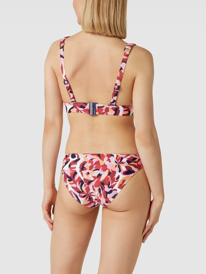 Bikini-Set mit Allover-Muster Modell 'CARILO' in bordeaux rot
