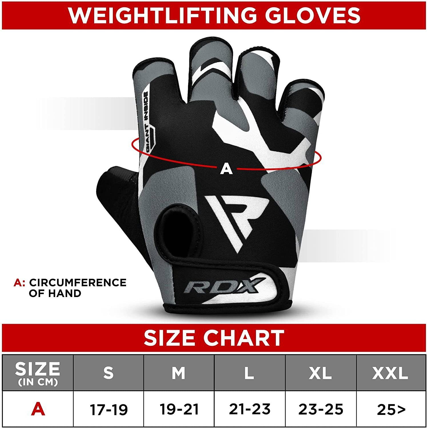 RDX Trainingshandschuhe RDX Fitness Handschuhe, Trainingshandschuhe, Workout Handgelenkschutz