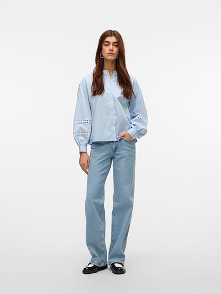 Vero Moda Bluse in Hellblau günstig kaufen