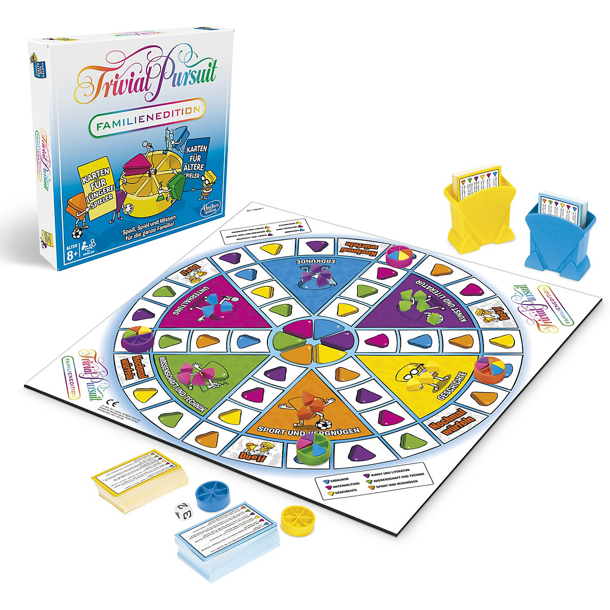 Trivial Pursuit Familien-Edition, Brettspiel ab 8 Jahren