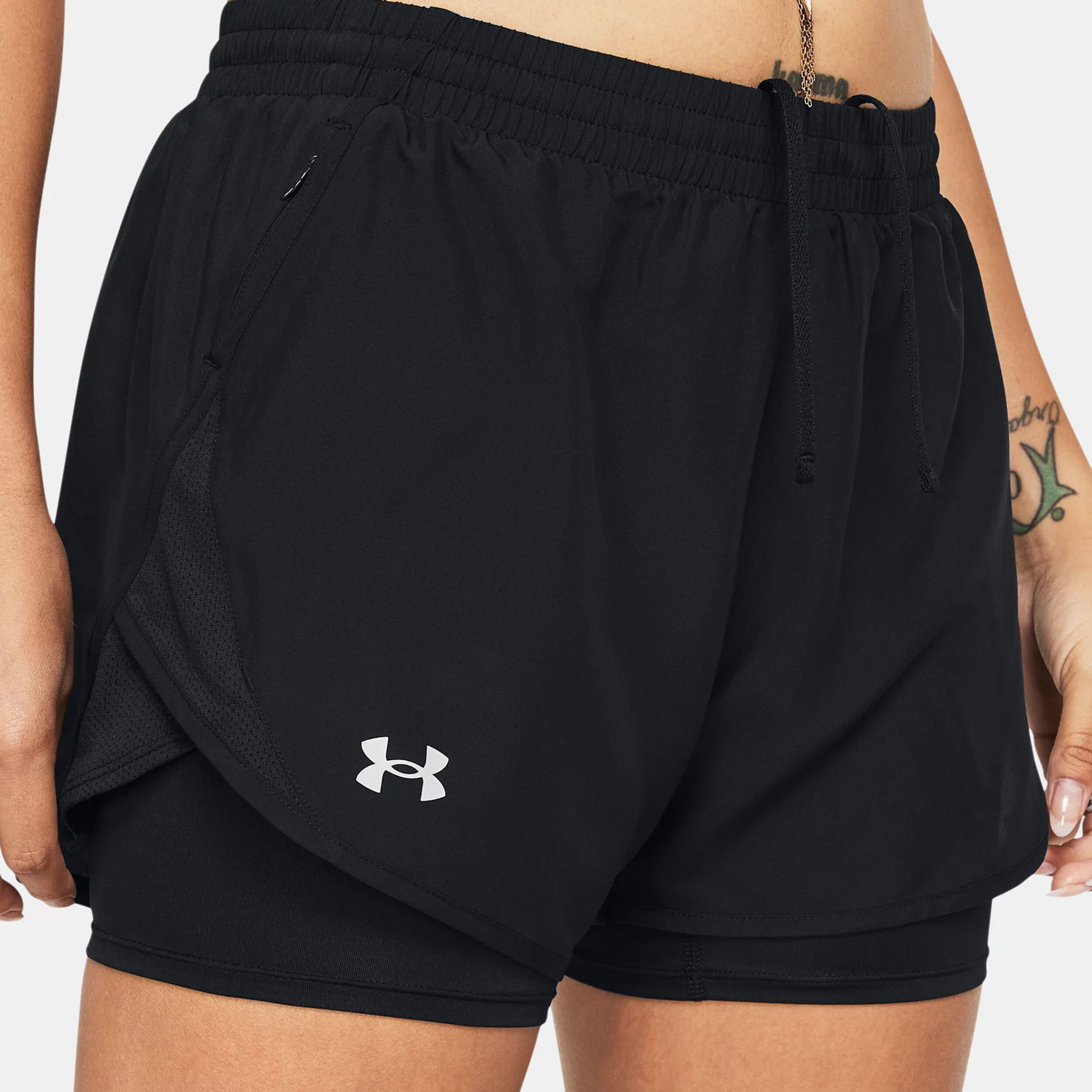 Fly By 2in1 Shorts Damen - Schwarz
