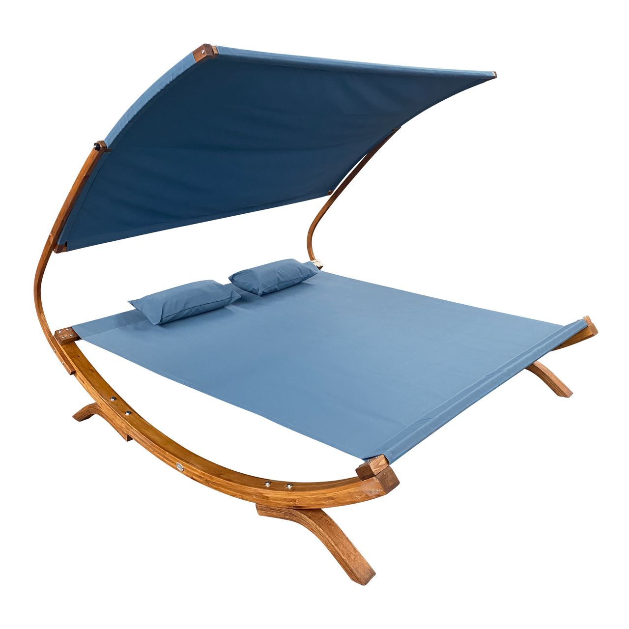 AXI Mallorca Doppelbett mit Sonnenschirm Blau