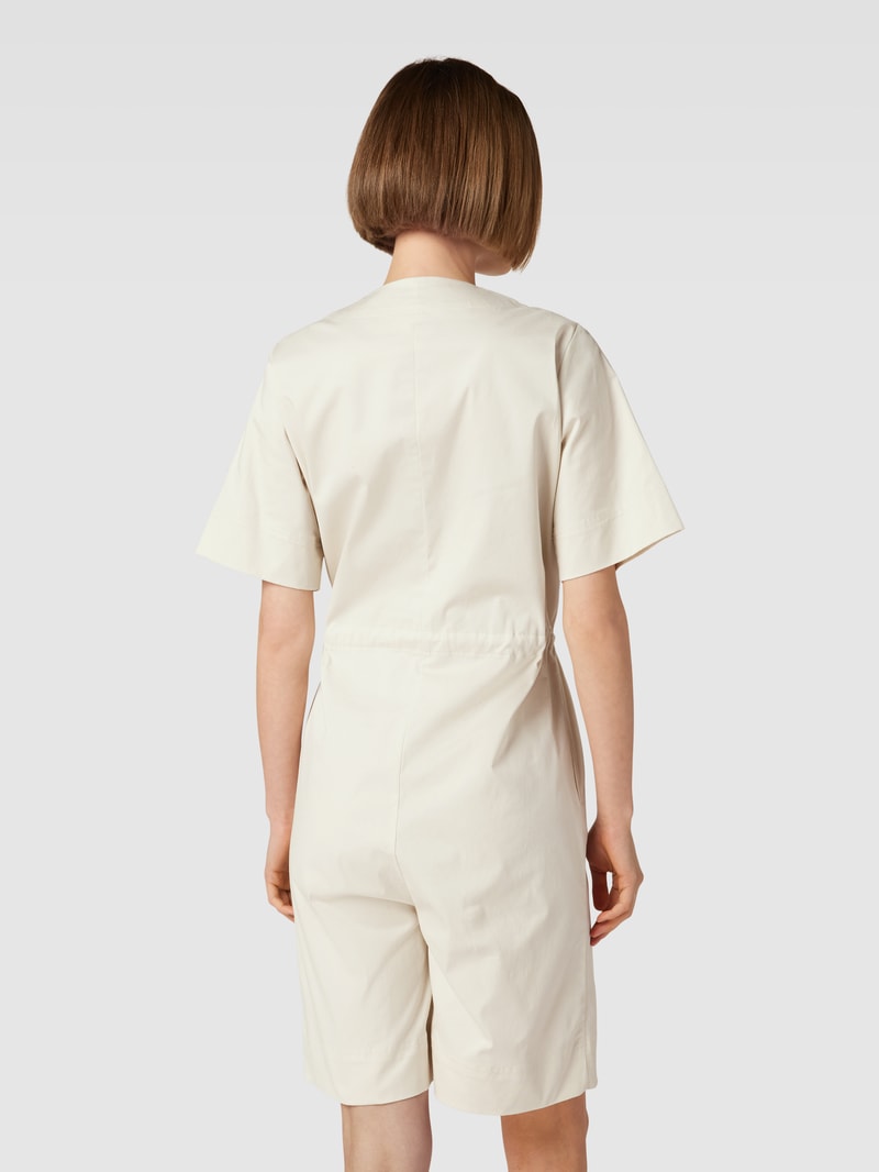 Jumpsuit mit Bindegürtel Modell 'FININA' in offwhite