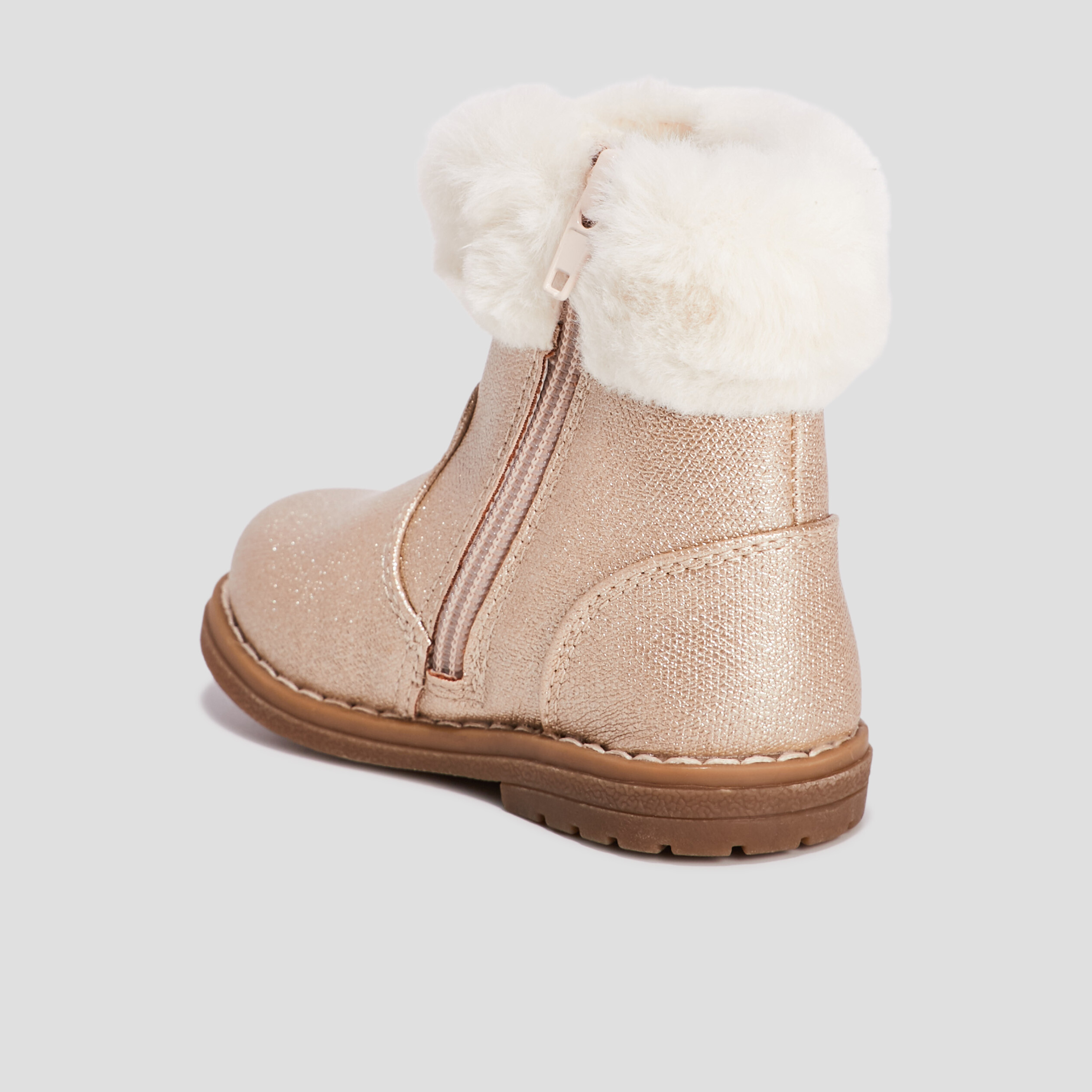 Bottines irisées détail oiseau rose bébé fille | La Halle