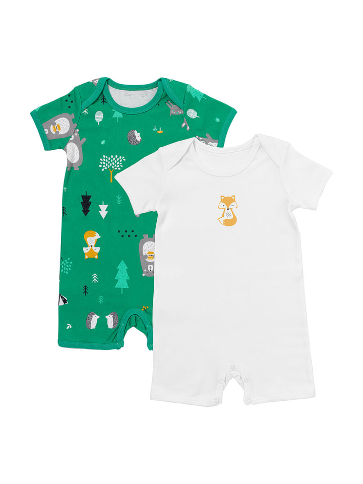 Schlummersack Bio Baby-Strampler kurzarm 2er-Pack in Orange günstig kaufen