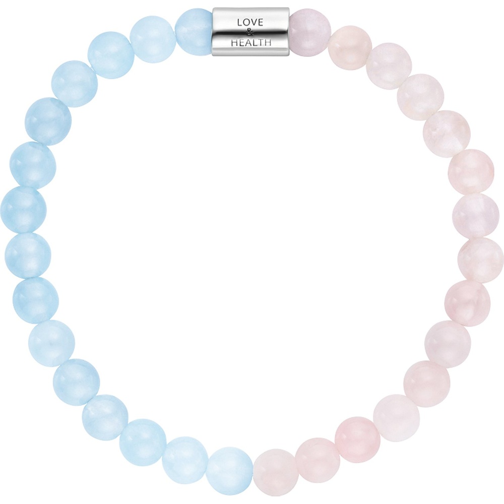 Engelsrufer Bracelet 925 Argent, Pierre bleu, rose Bracelet