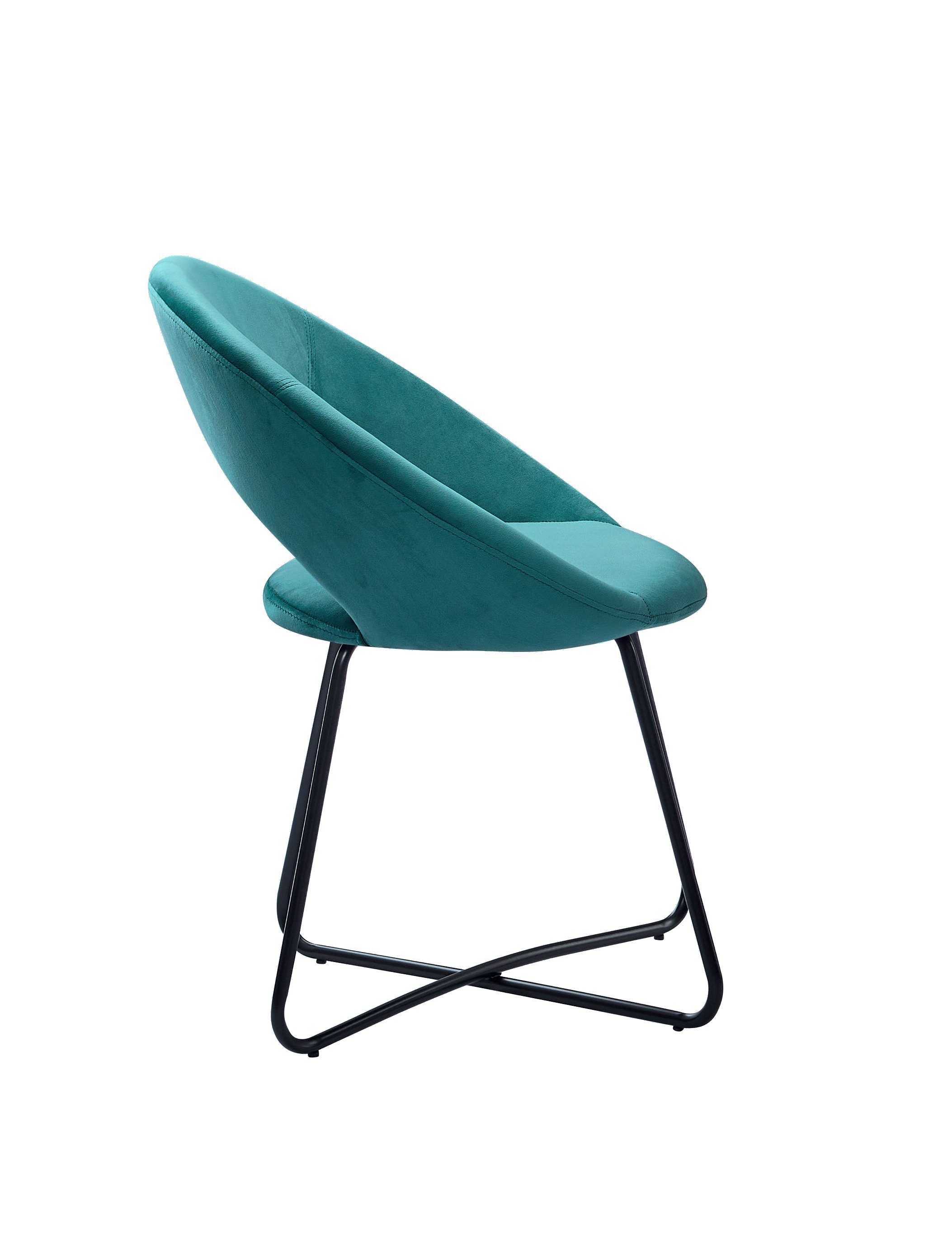 Junado® Schalenstuhl Lenny, skandinavischer Stil, elegante und komfortabel, mit Metallbeinen