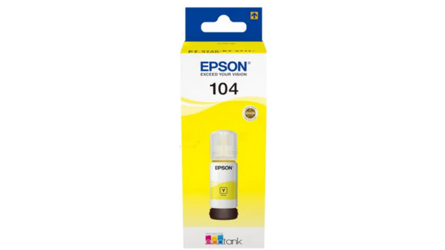 Epson Druckerpatrone Ecotank T104 gelb 65 ml