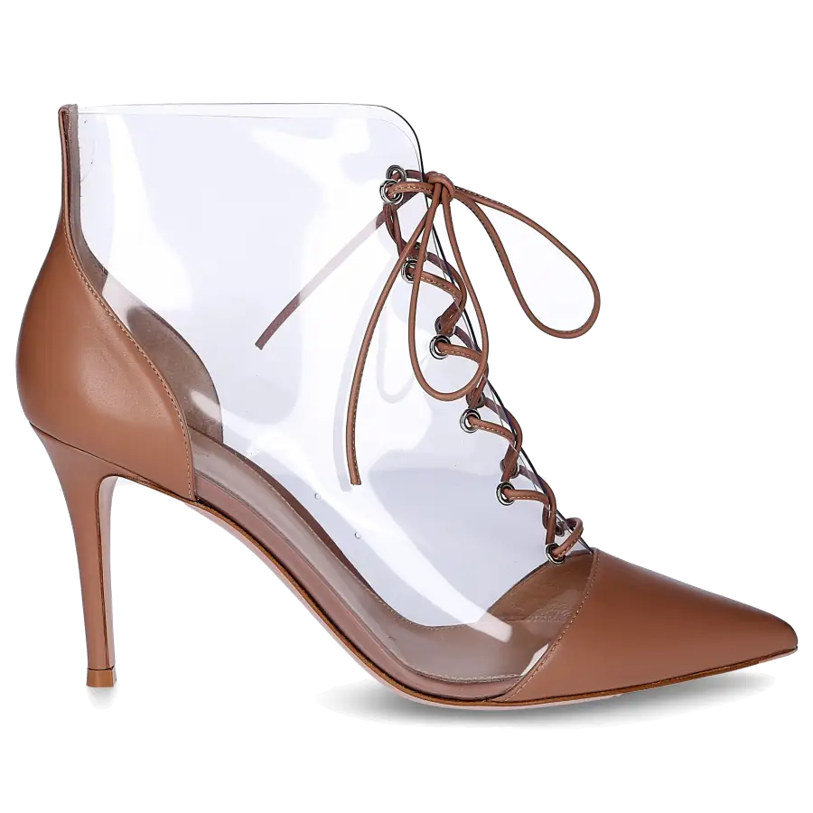 Gianvito Rossi - Stiefeletten ICON 85 PVC - braun