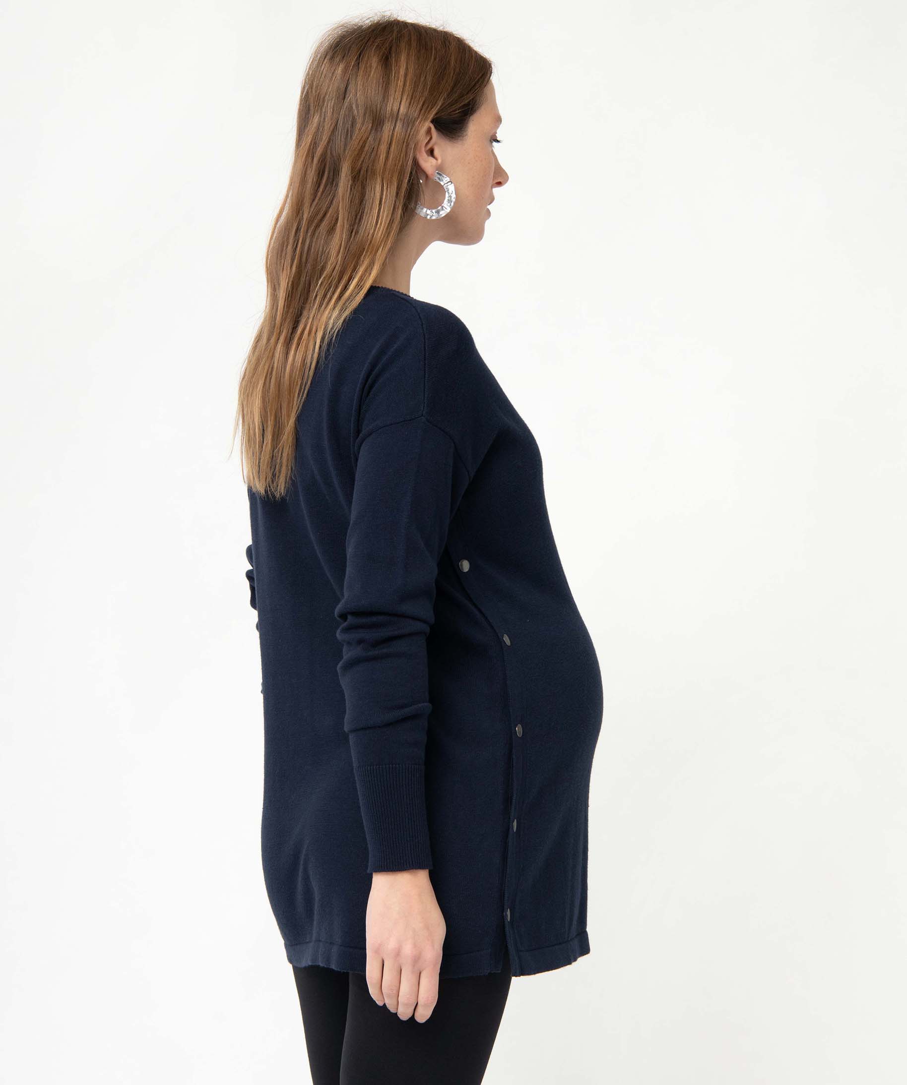 Pull de grossesse et d'allaitement marine | GEMO