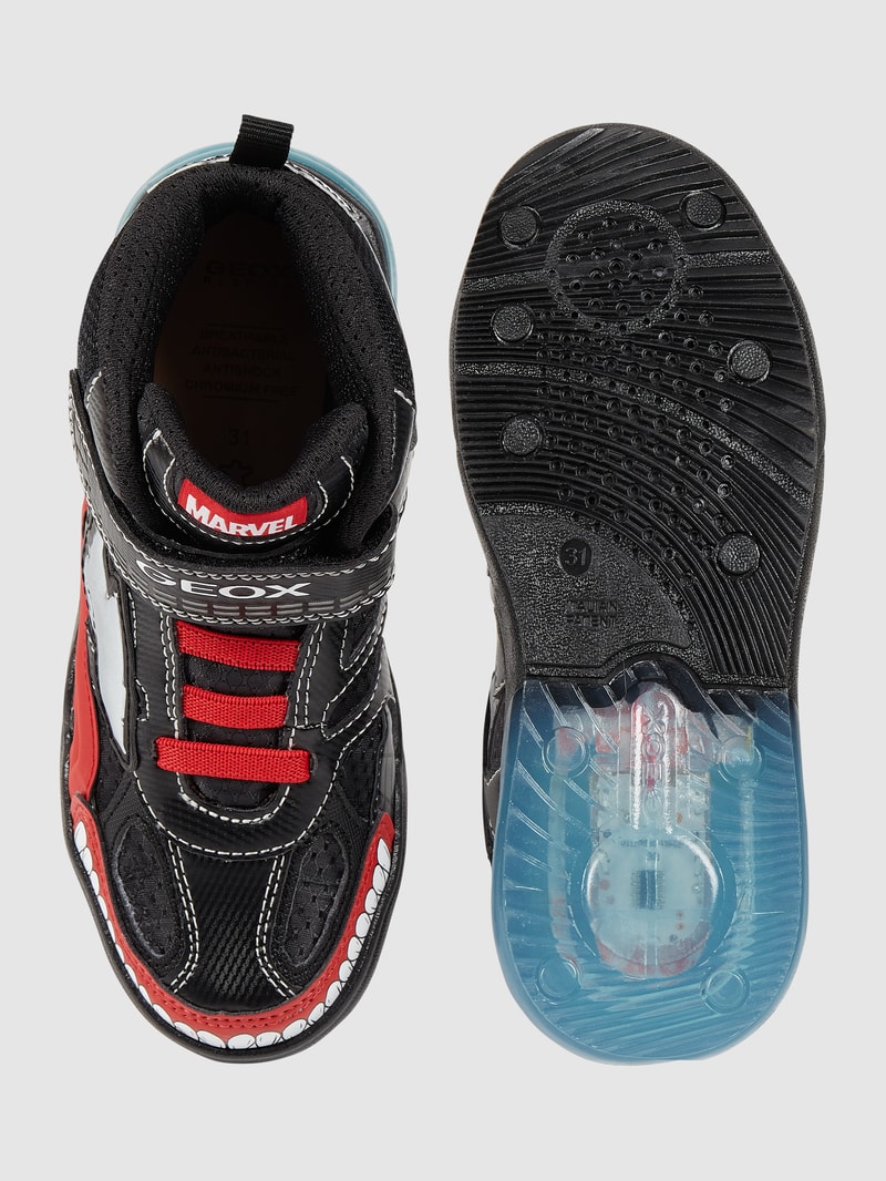 High Top Sneaker mit 'Spider-Man'-Prints in schwarz