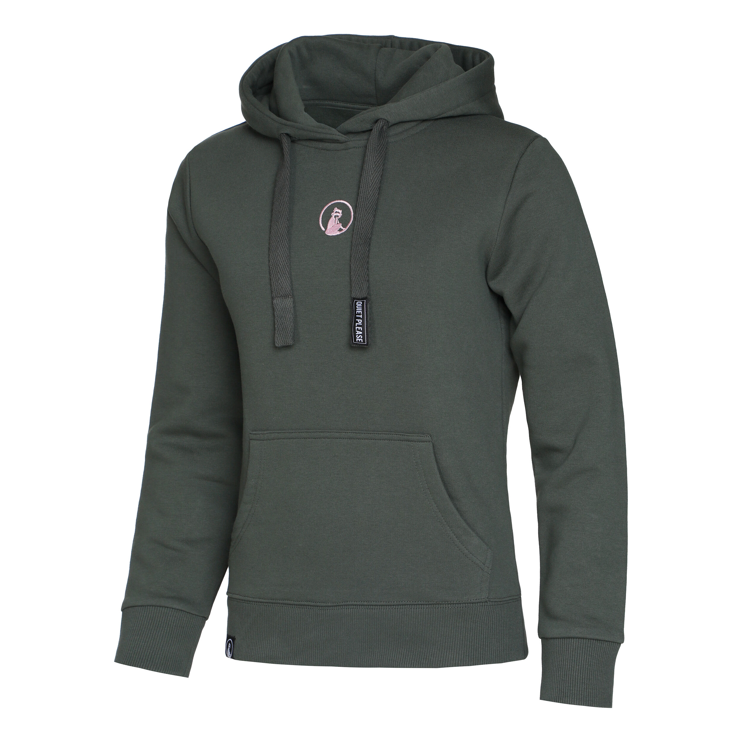 Ready To Serve Hoody Damen - Dunkelgrün, Rosa