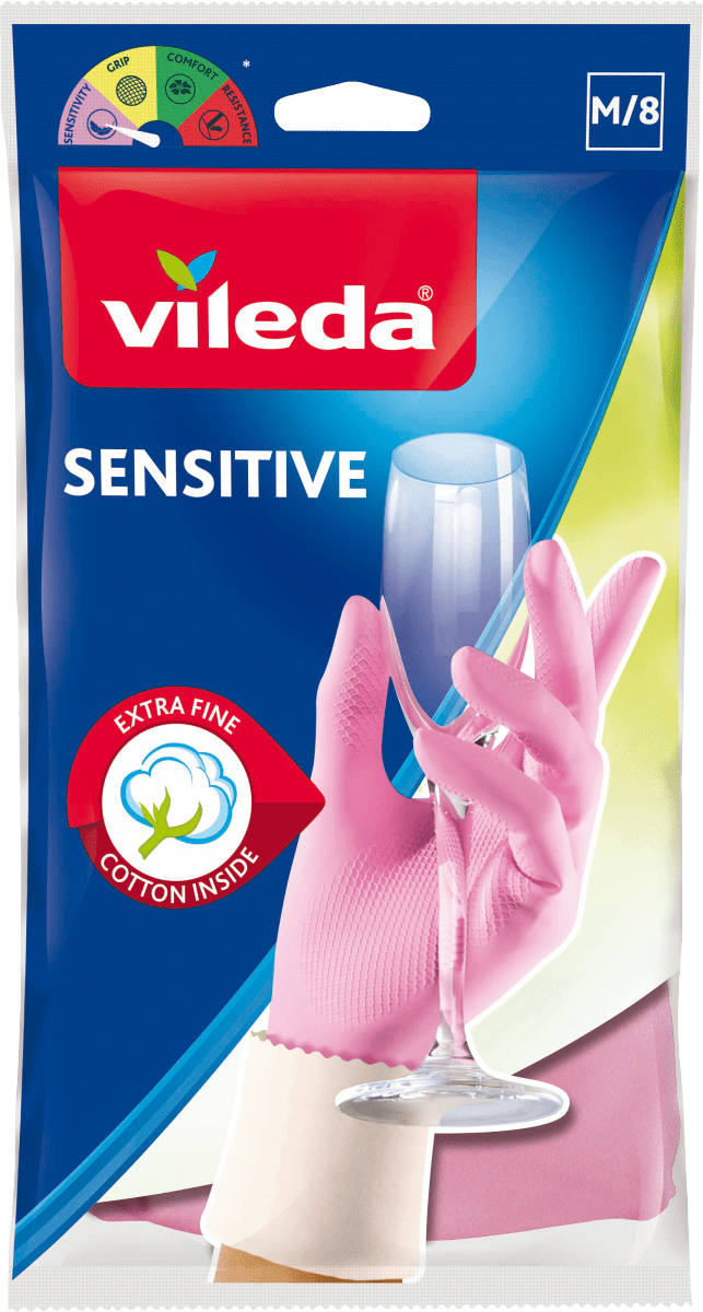 Haushaltshandschuhe Sensitive Größe M (1 Paar), 2 St