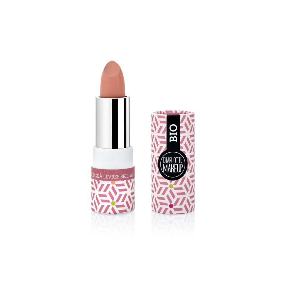 Charlotte Bio 01 - Rouge à lèvres Bois de Rose Brillant Bio Rouge à lèvres