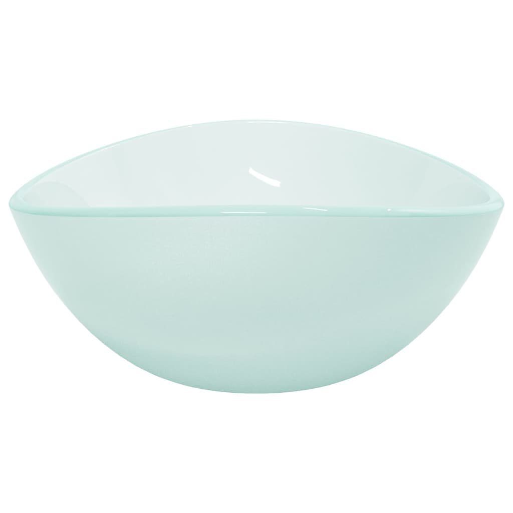 vidaXL Waschbecken Waschbecken Aufsatzwaschbecken Bad Hartglas 54,5x35x15,5 cm Matt