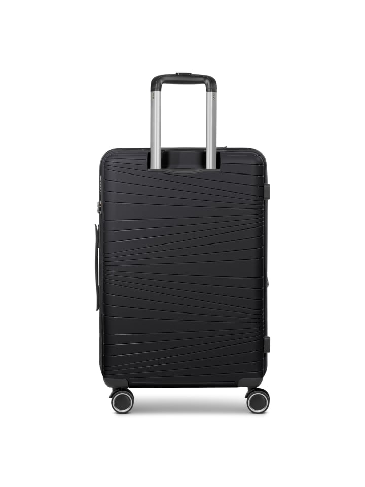 Franky Dallas 3.0 4 Rollen Kofferset 3-teilig mit Dehnfalte in black günstig kaufen onesize