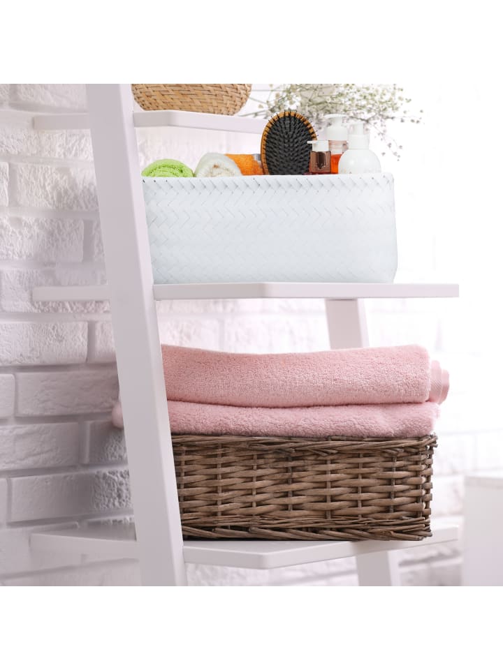 relaxdays 3er-Set: Aufbewahrungskorb in Weiß-Grau günstig kaufen onesize