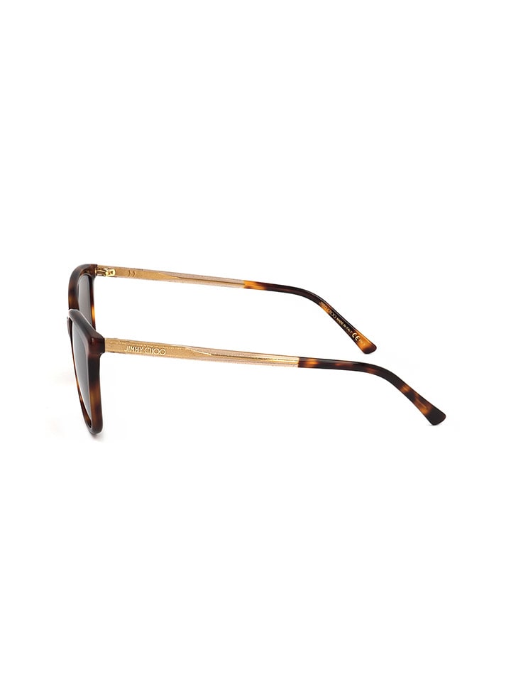 Jimmy Choo Damen-Sonnenbrille in Gold/ Braun günstig kaufen 56