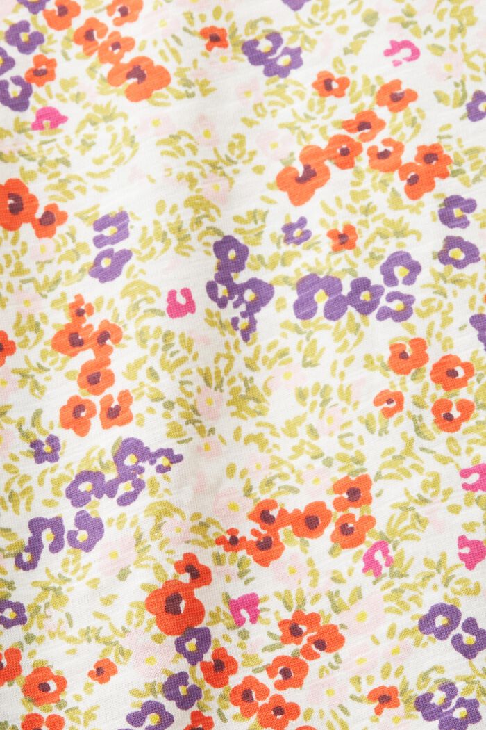 T-Shirt mit Print und Rollkante