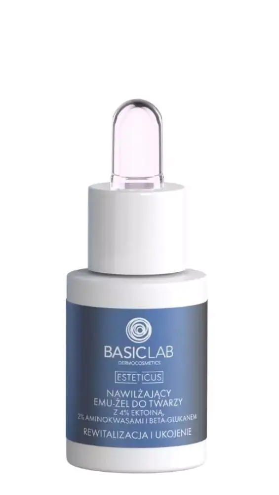 BasicLab Esteticus Hydraterende emoe-gel met ectoïne 4%, aminozuren en bèta-glucaan 15 ml