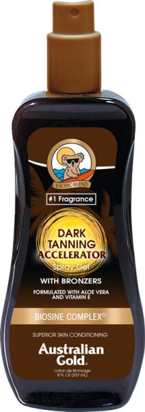 Australian Gold Dark Tanning Accelerator Spray Gel with Bronzers Sonnenspray
