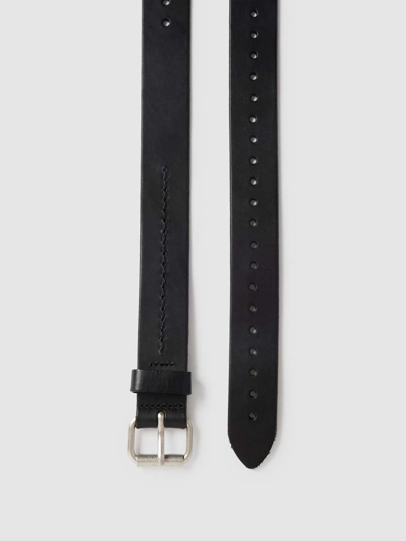 Gürtel mit Label-Detail Modell 'Eika' in schwarz