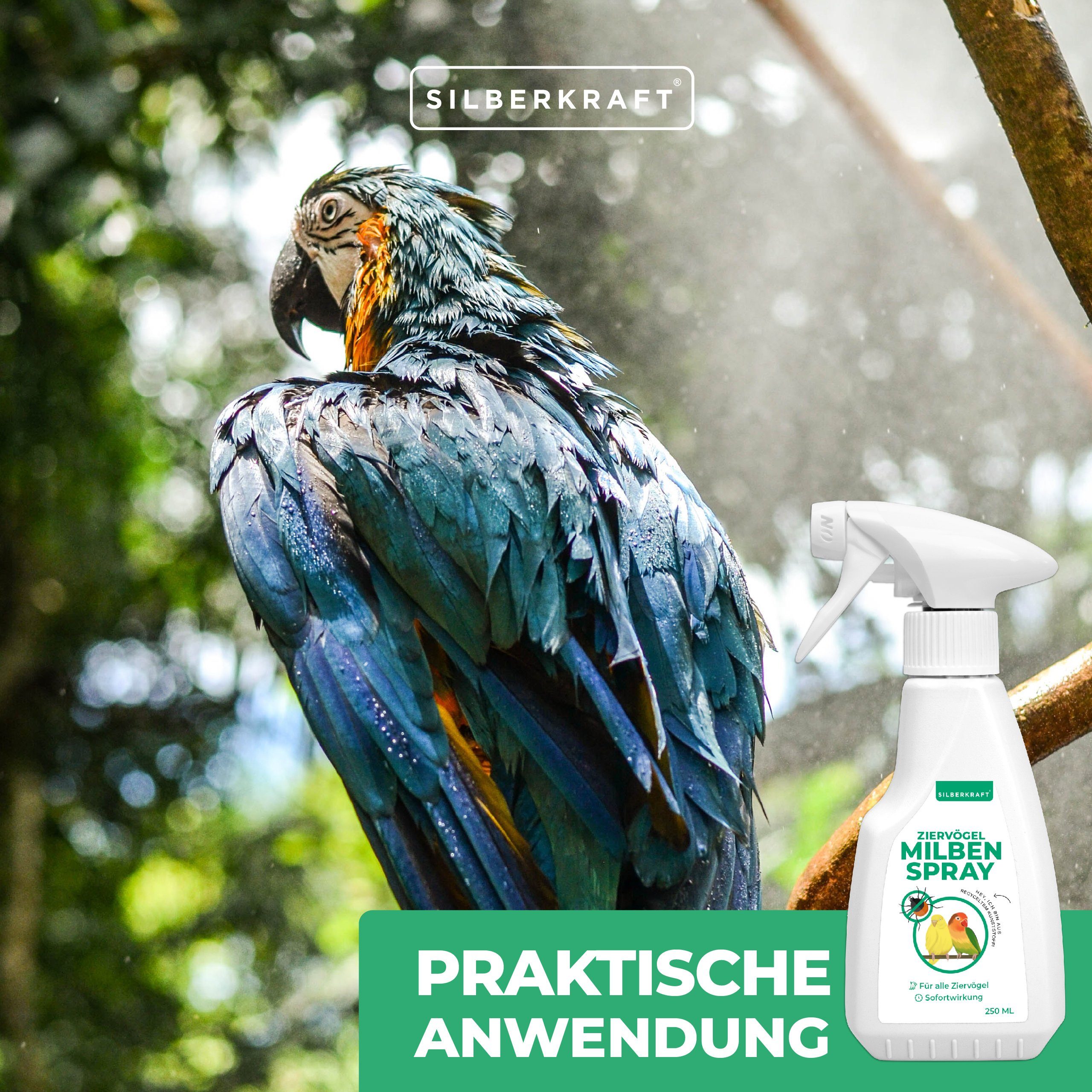 Silberkraft Insektenspray Milbenspray Vögel, 250 ml, 1-St.