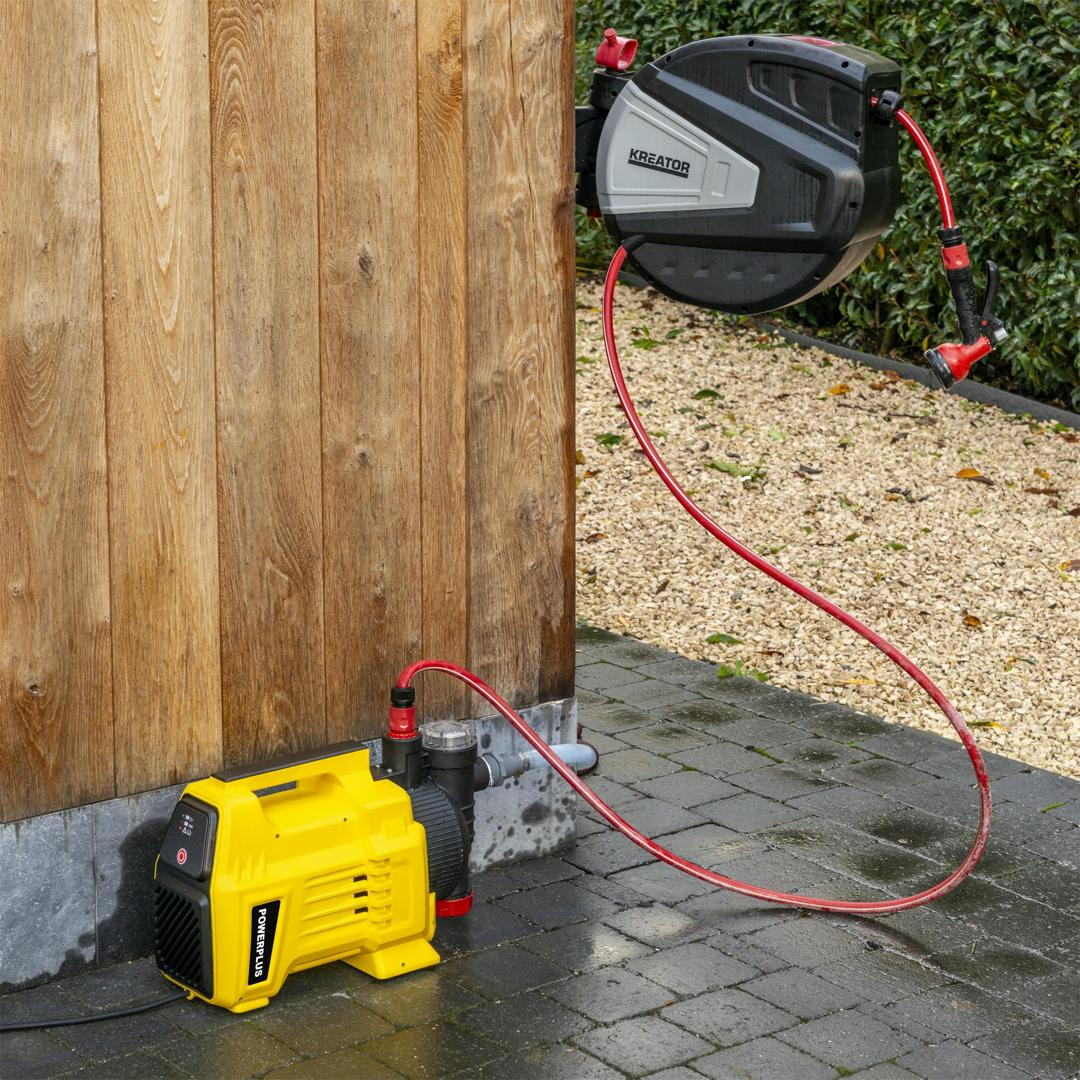 Powerplus Gartenpumpe Hauswasserautomat 3.300l/Stunde, 36 m Förderhöhe
