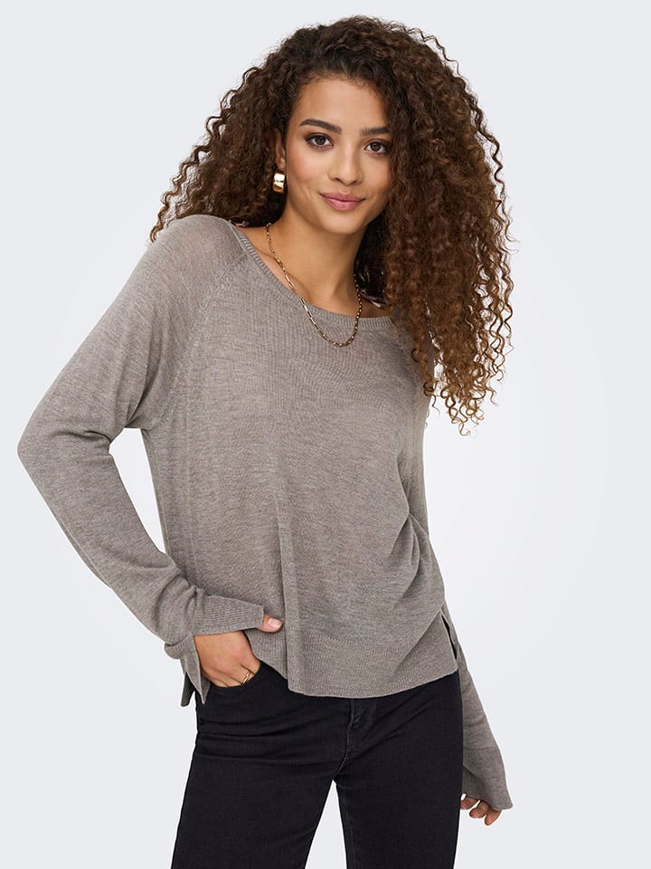 ONLY Pullover in Grau günstig kaufen
