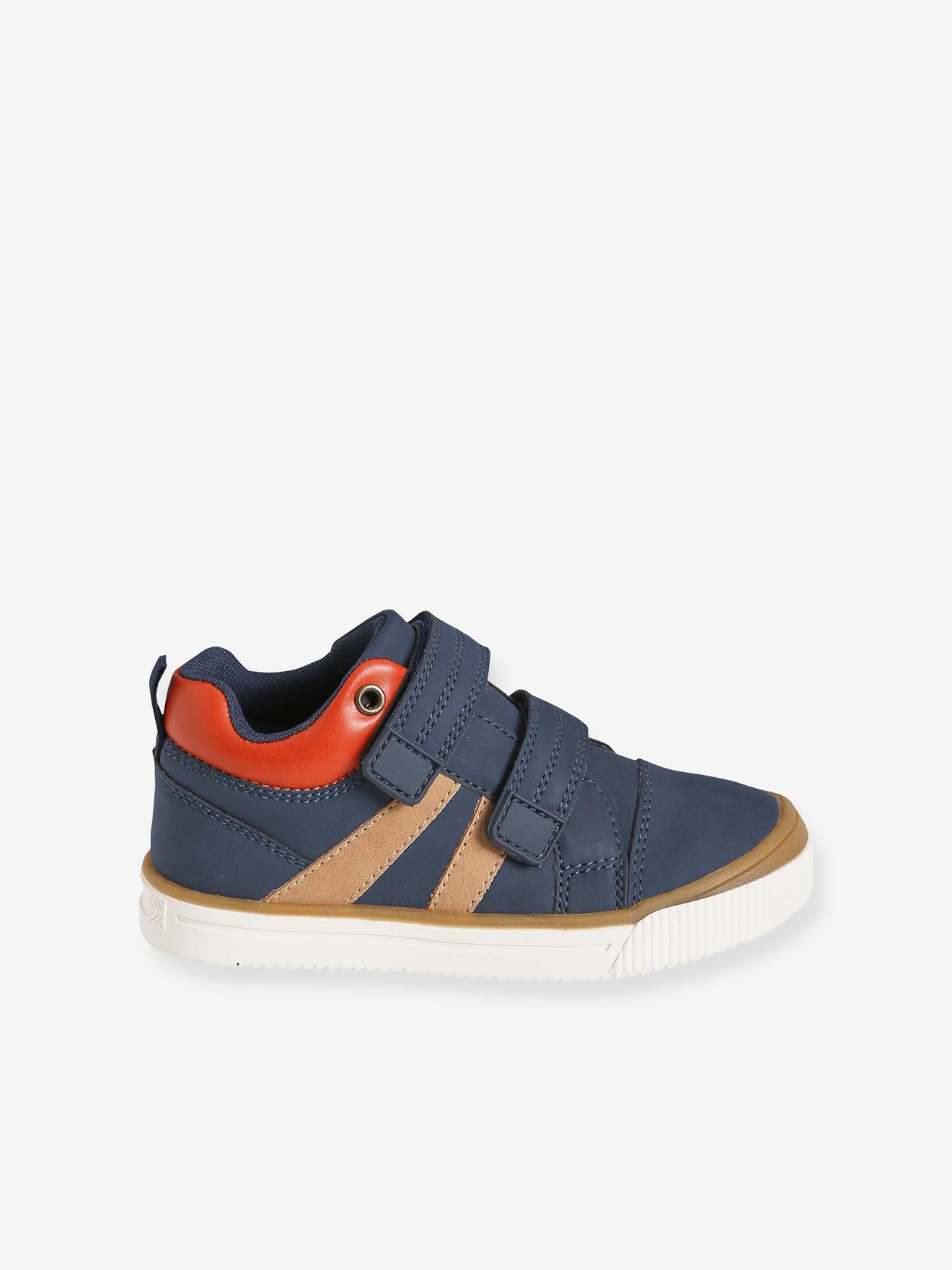 Vertbaudet Hohe Jungen Sneakers, Klettverschluss - marine