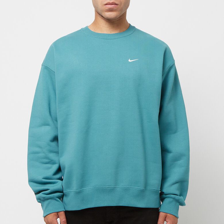 NIKE Solo Swoosh Fleece Crew noise aqua/white