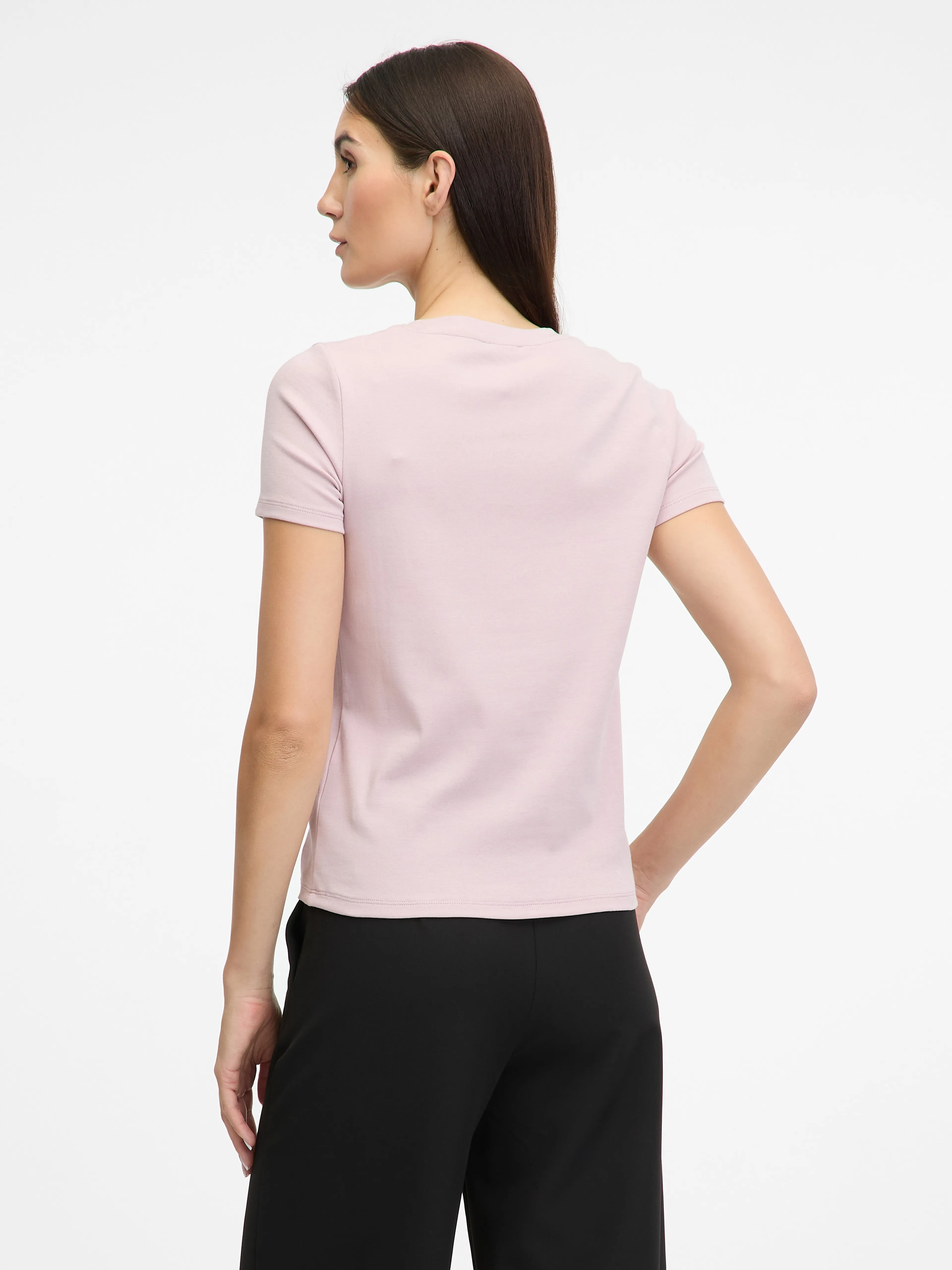 Hellrosa Damen-Kurzarm-T-Shirt ORSAY