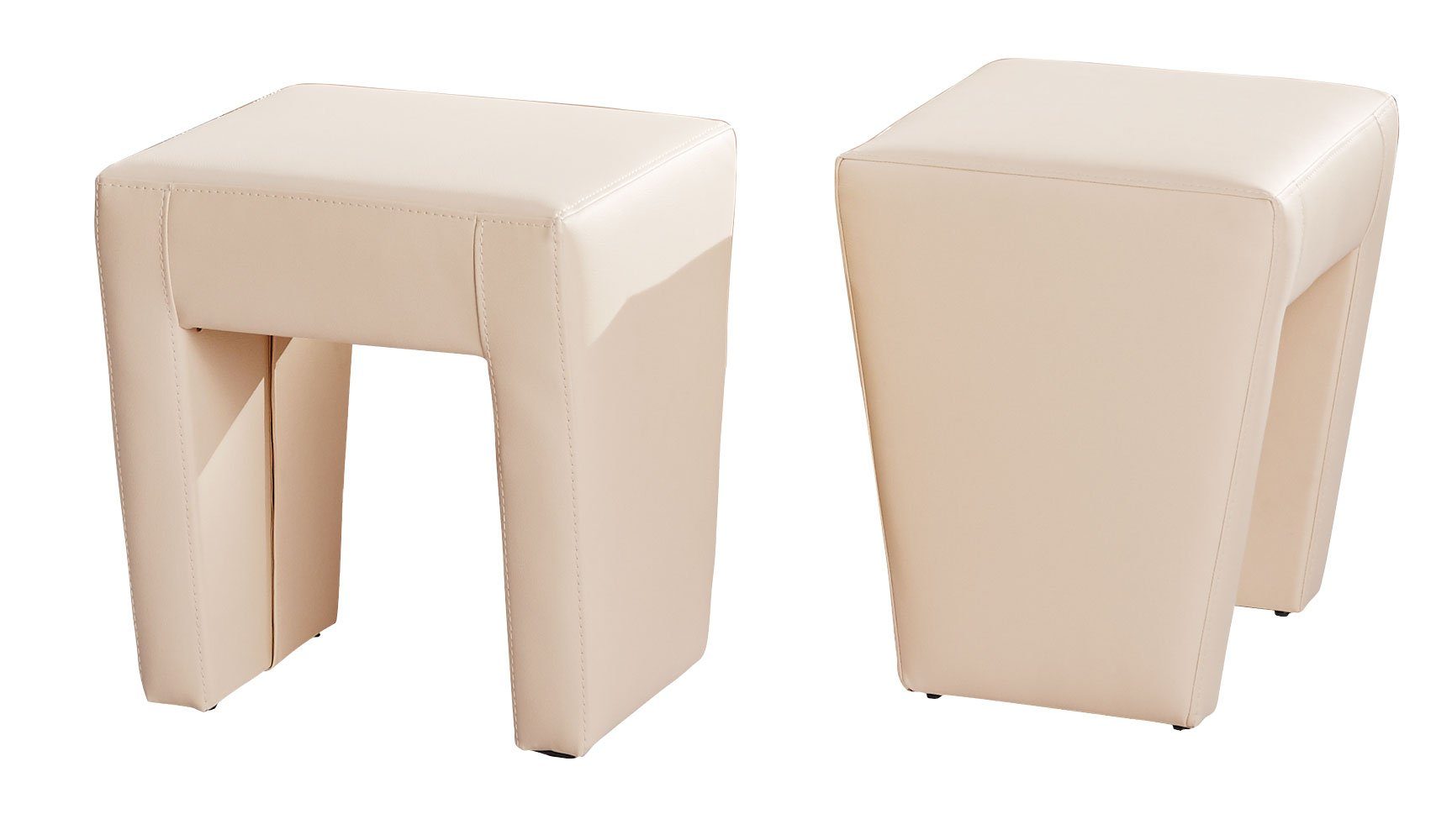 Rodnik Eckbankgruppe Arizona, (Set, 4-tlg., 1x Eckbank, 1x Esstisch ausziehbar, 2x Hocker), Kunstleder