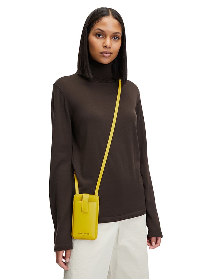 LIEBESKIND BERLIN Leder-Handytasche in Gelb - (B)10 x (H)18 x (T)2,5 cm günstig kaufen onesize