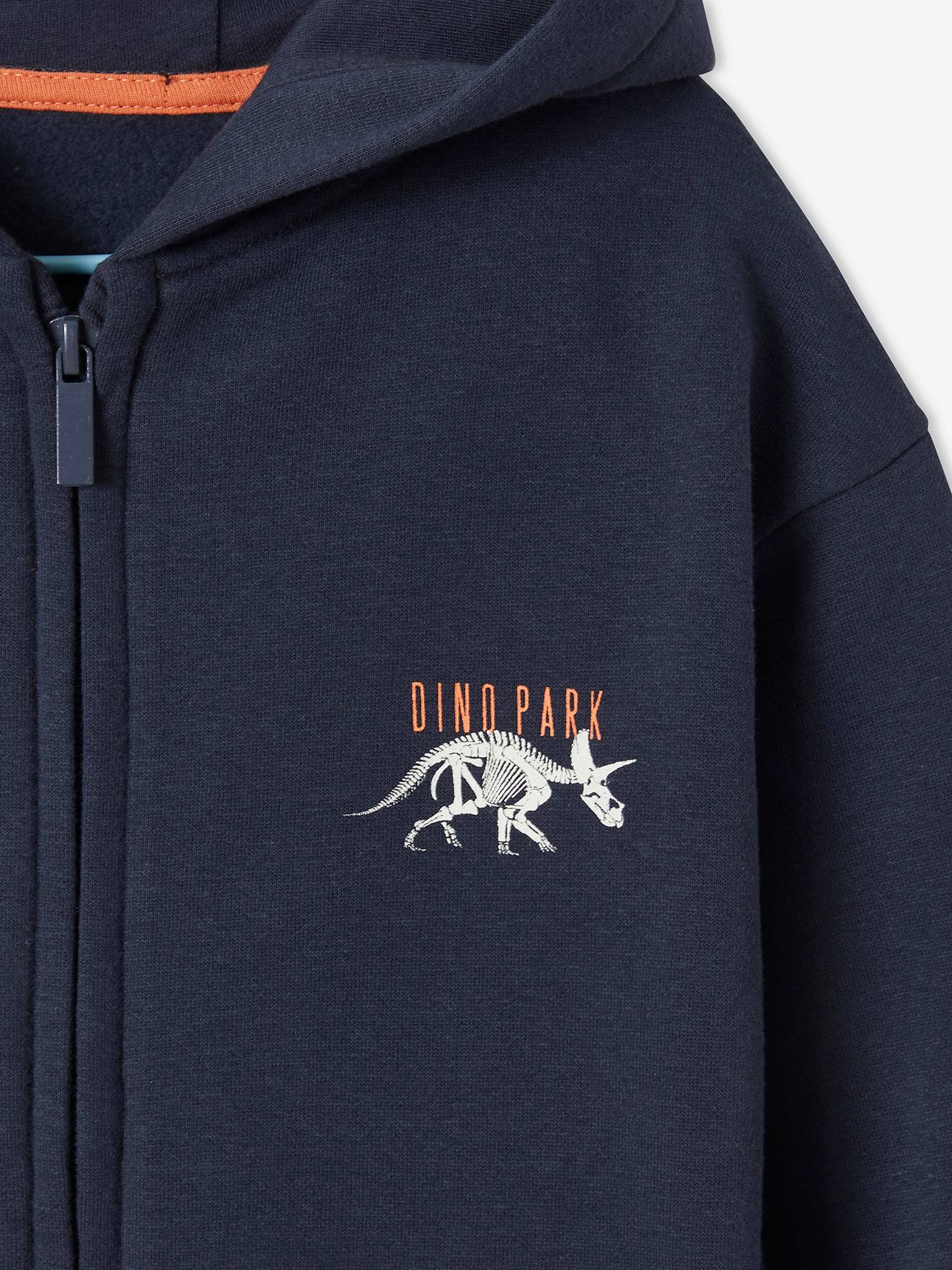 Vertbaudet Jungen Kapuzensweatjacke mit Reißverschluss Oeko-Tex - dunkelgrau