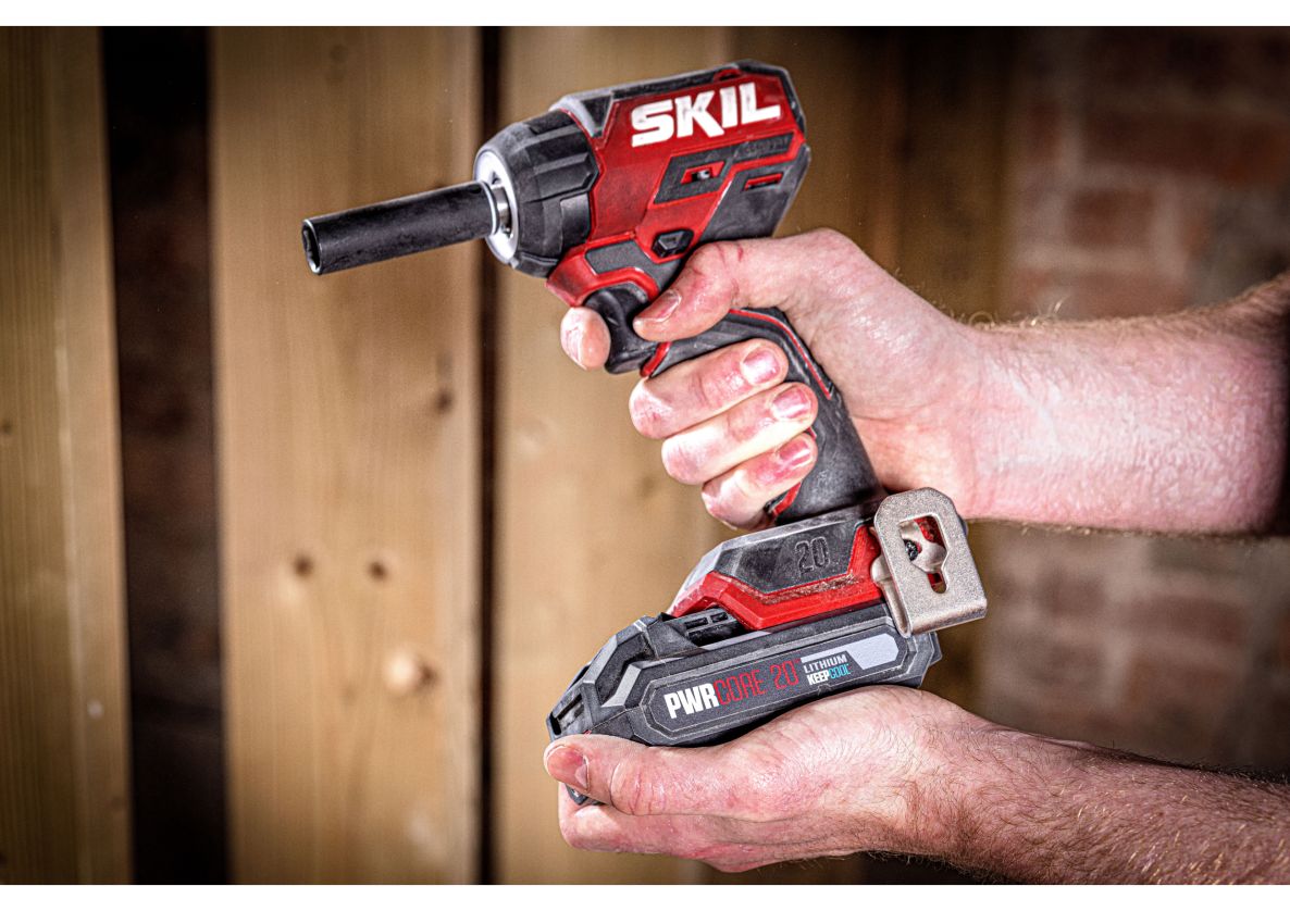 SKIL SD1E3265JA Slagmoersleutel 3/8â 20V Compact brushless 250Nm excl. accuâs en lader in koffer