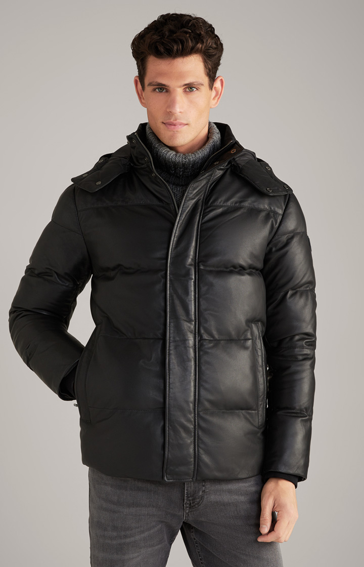 Lederjacke Loma in Schwarz