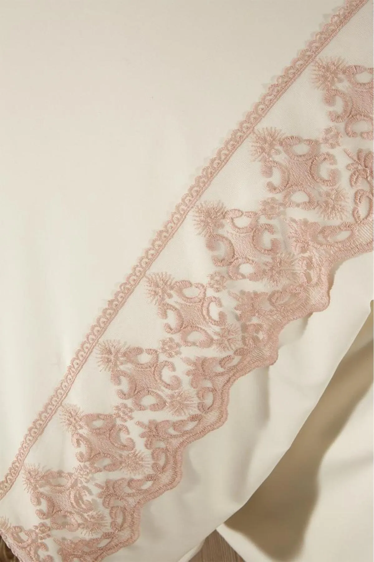 Çeyiz Diyarı  Bettwäsche Doppelbett - Beige - Gestreift