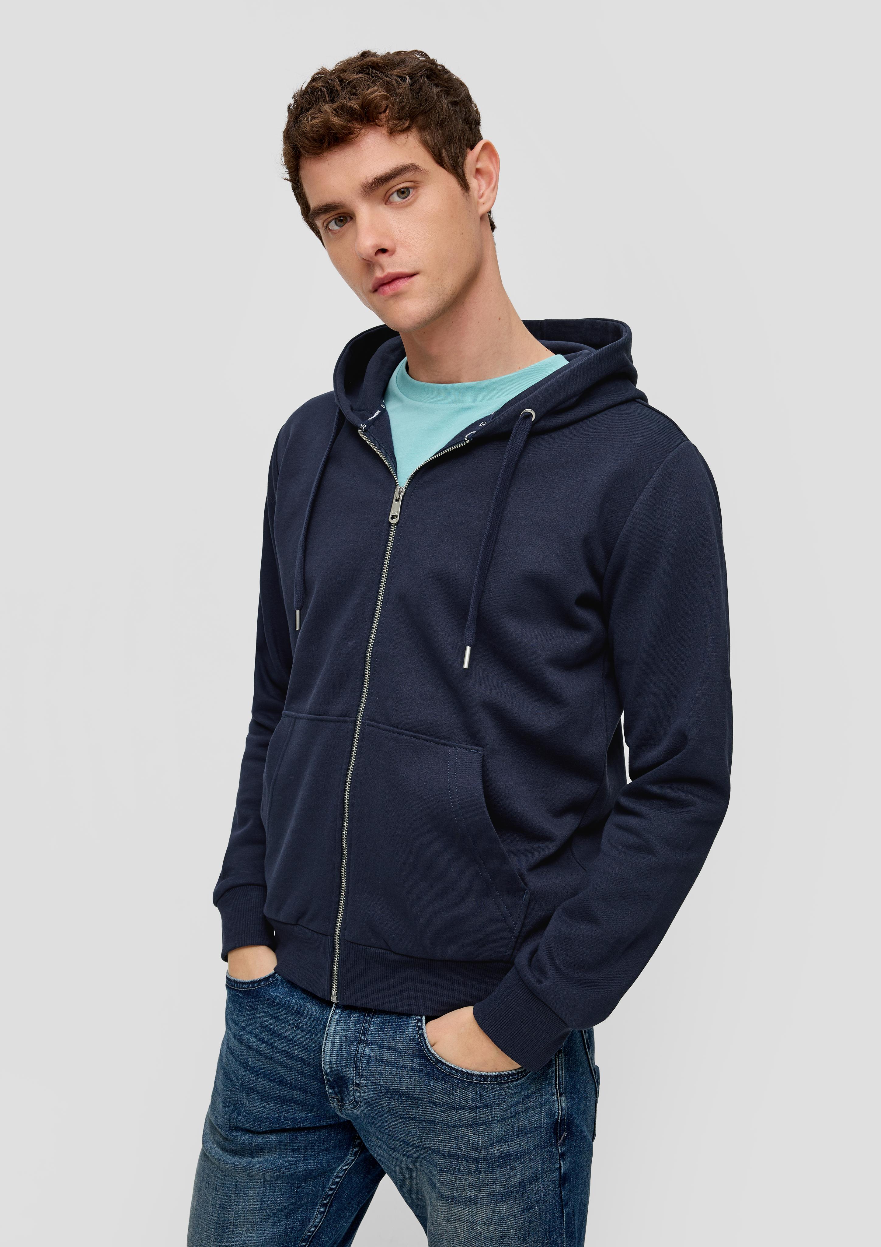 Sweatjacke mit Rippsaum  2141661-5884