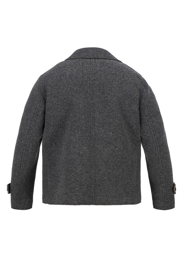 BOB, Cabanjacke, Woll-Stretch ungefüttert, antracite
