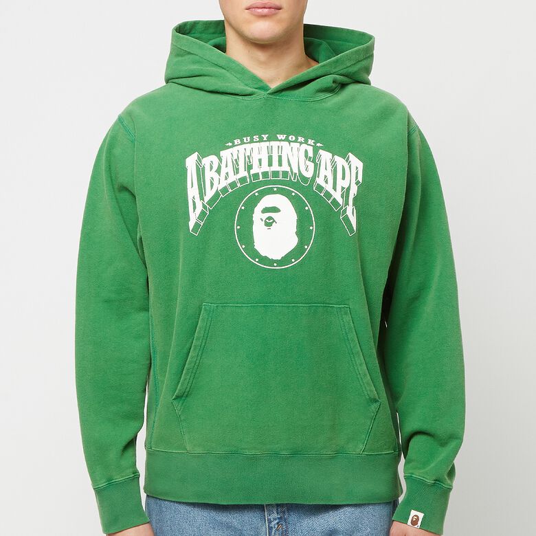 A Bathing Ape Bape Washed Relaxed Fit Hoodie M green