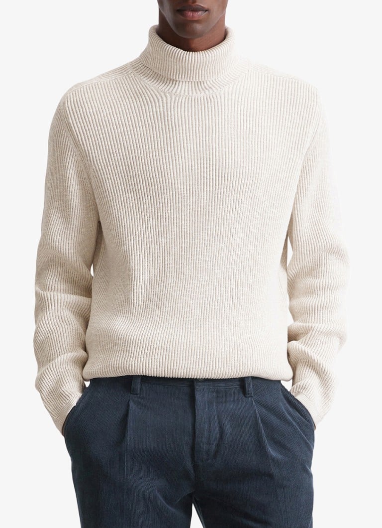 Marc O'Polo Textured ribbed turtleneck