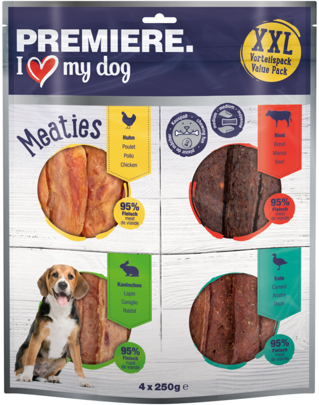 PREMIERE Snacks PREMIERE Pure Meaties XXL Mix 4x250g
